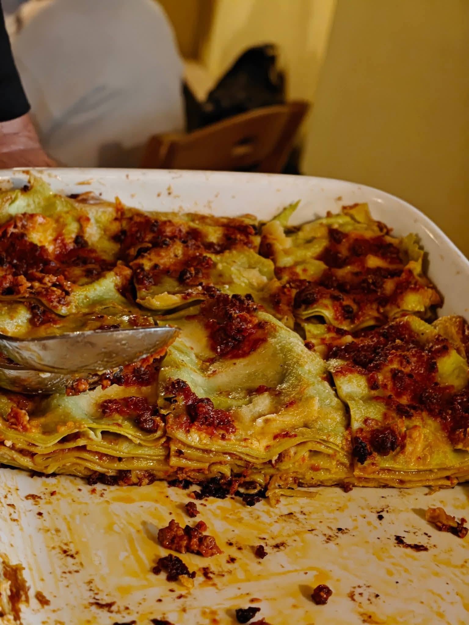 Lasagne verdi al forno, primi piatti della tradizione emiliana
