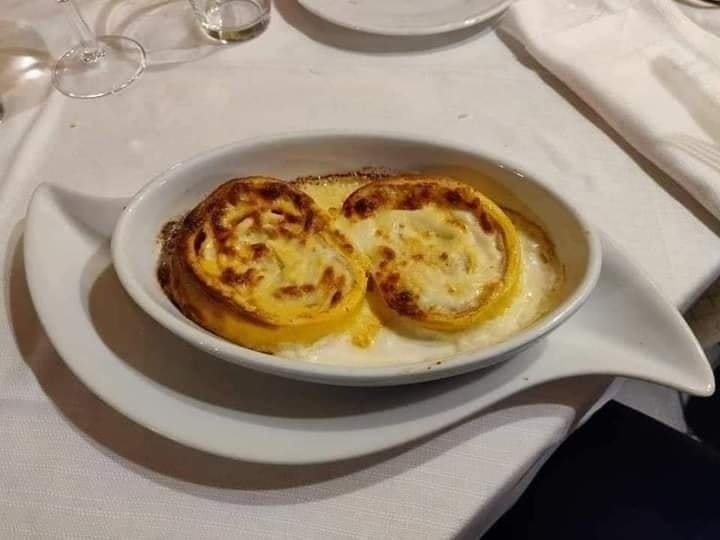Rosette gratinate al forno fatte in casa, Trattoria del Fienile